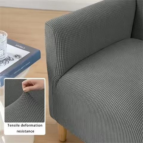4X7B Stretch Chair Cover Polyester Corn Armchair Slipcover for Living Room