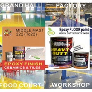 MIDDLE MAST 222 ( 5L ) APPLE BRAND EPOXY • Floor Coating / Heavy Duty Protection / EPOXY PAINT / CAT EPOXY LANTAI / FLOOR CERAMIC TILES CEMENT