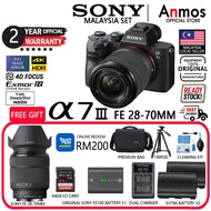 Sony A7III / A7 III / A73 / A7M3 Mirrorless Digital Camera (KIT 28-70MM OR Body Only) (Sony Malaysia