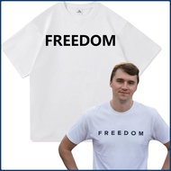 Charlie Kirk Freedom T Shirt Fashion Men/Women Harajuku Aesthetic Letter Print T-Shirt Unisex