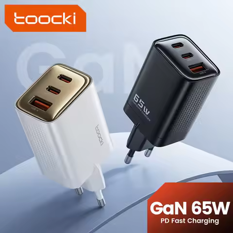 Toocki GaN 65W USB Type C Charger Fast Charging QC4.0 QC3.0 PD3.0 for iPhone 16 15 14 13 12 Xiaomi 1
