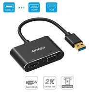 OTN-5201B USB 3.0 to HDTV VGA digital video adapterUSB to HDTV VGA 1080P AV Converter Support 2K for