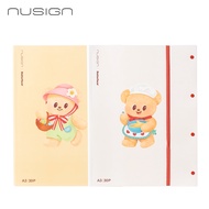 File Lá A3 BUTTER BEAR Deli Túi Đựng Tài Liệu 30/40 Trang Bảo Quản Giấy Tờ Bìa Nhựa PP Chống Thấm Ch