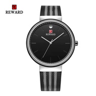 REWARD Mens Watch 63062 Steel Band Mens Watch Waterproof Quartz Watch Business Mens Watch Mesh Band