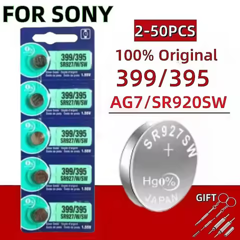 For Sony AG7 395 1.5V SR927SW LR927 395 AL926 Lithium Button Batteries for Watches, Toys, Controls, 