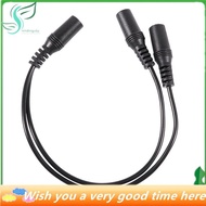 Star 28cm 3.5mm Female to Dual Jack Female Y Splitter Stereo Audio Cable Black