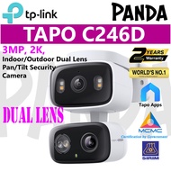【SIRIM】TP-Link Tapo C246D, 3MP, 2K, Indoor/Outdoor Dual Lens Pan/Tilt Security Camera