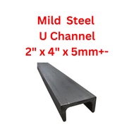 Mild Steel U Channel 2" x 4" x 5mm+- Thickness / Besi U Channel