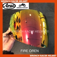 Visor for ARAI MZF Helmet (Fire Oren / Revo Blue)