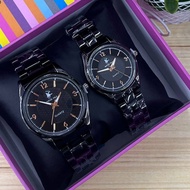Original Master-Polo Watch Couple set Men & Women Snless Steel Watch Jam Tangan Pasangan High Qualit