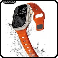 Rubber Strap for Iwatch Ultra 3 2 49mm Series 11 10 9 8 7 6 5 4 SE 3 2 1 46mm 45mm 41mm Silicone Spo