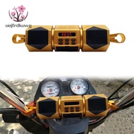 Motorcycle MP3 Player Handlebar Speaker Bluetooth Music FM Radio Waterproof Adjustable Bracket Bike Audio Stereo 12V