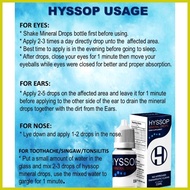 ↙ ☜ ✦ [100% Authentic] Hyssop Mineral Drops 15ml | Eye Care | High Grade Mineral