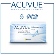 (6 PCS) Acuvue Oasys with Hydraclear Plus Silicone Hydrogel Bi-weekly Clear Lens Contact Lenses