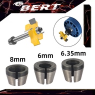 BERT🇲🇾｜Router Collet Chuck, High Precision Router Bit Collet Chucks Clamping Adapter - 6mm 6.35mm 8m