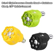 6in1 Pressure Washer Nozzle Multifunctional 1/4Inch Change-Over Nozzle Connect