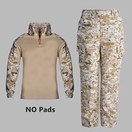 WW2 Teenager Boys Military Uniform Tactical Combat Jacket Pants Set Camouflage Army Scouting SWAT Ai