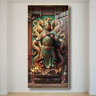 Acrylic Photo Frame For Home Decoration Enhance Feng Shui Guan Yu God