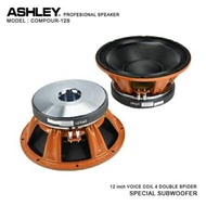 Speaker Subwoofer 12inch ASHLEY COMPOUR 12S ORIGINAL | Voice Coil 4