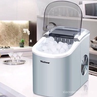 [READY STOCK]HICON Ice Maker Automatic Household Small Milk Tea Shop15kgDesktop Manual Square Ice Cube Maker