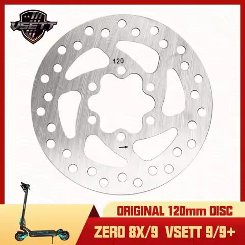 Original 120mm Disc Brake Rotor for VSETT 9 9+ ZERO 8X 9 Electric Scooter Universal Brake Disc