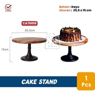 KAYU Wooden Cake Stand/Cake Display Placemat/Cake Holder (1Pcs)