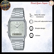 [CASIO] AQ-230A-7A Analog-Digital Wristwatch Silver Bracelet - Unisex [Direct From Japan]