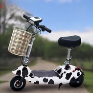 Electric Scooter Adult Seat+Folding Bike Mini Portable Scooter E scooter Adult Kids Skuter Storage B
