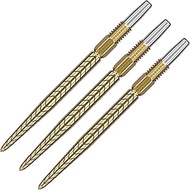 TARGET Darts Swiss Point Dart Points, RVE (3 Pack Set of Tips) 26MM/30MM/35MM/40MM – Gold/Silver/Bla