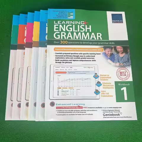 6 Books/set 1-6st Learning English Singapore's Grammar Grade SAP Workbook Geniebook Primary School 8