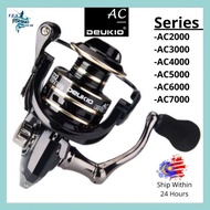 Deukio Fishing Reel AC2000 To AC7000 Series Fishing Spinning Reel Metal Mesin Pancing Spinning Reel 