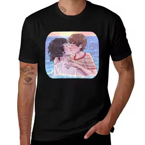 brand ocean shirts t in luxury man shirt t man quality the high Byler plain kissing T-Shirt