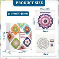 ANEKA - Granny Squares Crochet Deck / Pattern Design Booklet / Pola Rajutan Kotak