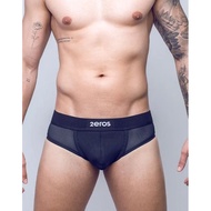 Australia 2eros AKTIV Series Soft Smooth Texture Different Material Stitching Design Is Black Briefs
