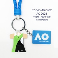 Alcaraz 2026 Australian France Wenmei.com Trobe Keychain Alcaraz Tennis Grand Slam Bag Hanging Gift