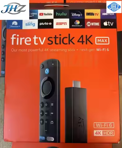 JHZ for NEW! Amazonn Fire TV Stick 4K MAX Media WiFi 6 Streamer, Black (B08MQZXN1X)