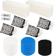 28 PCS Replacement Filter Media Kit Compatible with Fluval FX2/FX4/FX5/FX6 Aquarium Filters Include 
