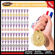 【HOSPORT】 30pcs 2inch 1st 2nd 3rd Medal ที่ได้รับรางวัลผู้ชนะรางวัลริบบิ้นคอเหรียญรอบเหรียญโลหะสำหรั