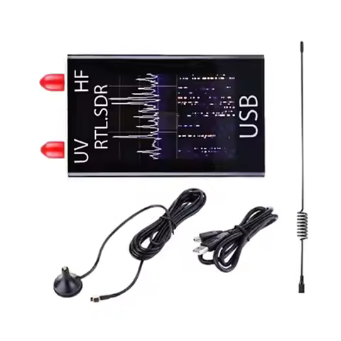 B-Best-Selling-RTL-SDR Receiver 100Khz-1.7Ghz Full-Band Software Radio U/V Antenna RTL2832U+R820T2 V