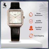 DGC W373 Women's Analog Quartz Watch PU Leather Strap Square Dial Casual Fashion Black White Leather