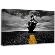 Doctor Rules Motorcycle Canvas Art Poster and Wall Art Picture Print Modern Family Bedroom Decor Pos