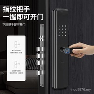 Open Electronic Lock Household Wooden Door Anti-Theft Door Grip Combination Lock Semi-Automatic One-