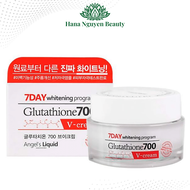 Kem dưỡng trắng da mặt nâng tone angel’s liquid 7 day whitening program glutathione 700 v-cream 50ml