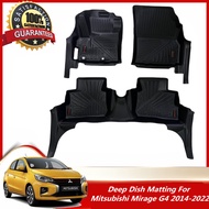 Deep Dish Matting for Mitsubishi Mirage G4 2014-2024 High Quality OEM Design