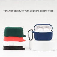 For Soundcore by Anker A20i/A25i Silicone Case Drop-Resistant Dustproof Earphone Case with Hook