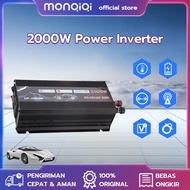 Power Inverter 1000W 2000W 12V DC to AC 220V 500Watt 200Watt Free Kabel Pengubah Arus DC ke AC Solar Power Inverter Aki listrik Serbaguna Daya Besaar