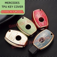 Mercedes Car Key Cover Chrome Reflection TPU Car Key Remote Casing Sarung Kunci W212 W213 E200 E300 