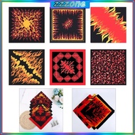 zzz Versatile Flames Bandana Head Scarfs Bandana Exquisite Head Scarf for Vacation