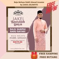 🔥[HOT] 🔥💯 JAKEL Baju Melayu Nabil Ahmad Slim Fit Avante 🛍FREE SAMPIN🛍FREE BUTANG XS-2XL Aaron Aziz Awal Ashari Syuk