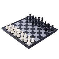 International Chess Set Magnetic Chess Game Board Set with Folding Chess Board Portable Travel Educa